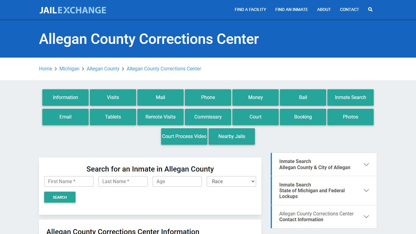 Allegan County Corrections Center - Jail Exchange